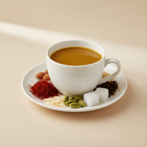 Instant Premix Saffron Chai – Signature Blend (10 Sachets)