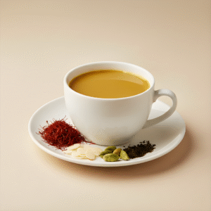 Instant Premix Saffron Chai – Extra Low Sugar (10 Sachets)